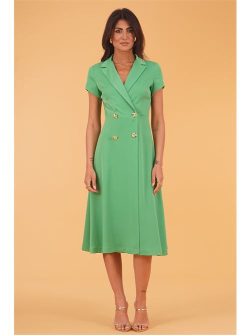 Abito in crepe GM by Gai Mattiolo | GM3741VERDE